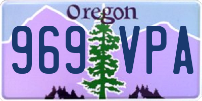 OR license plate 969VPA