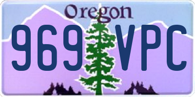 OR license plate 969VPC