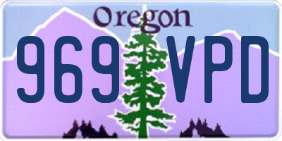 OR license plate 969VPD