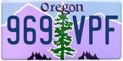 OR license plate 969VPF