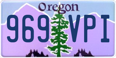 OR license plate 969VPI