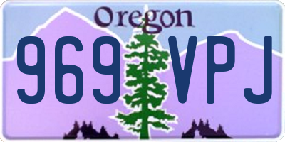 OR license plate 969VPJ