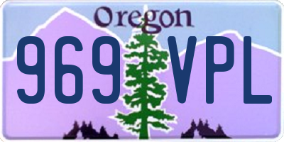 OR license plate 969VPL