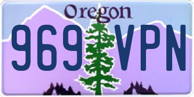 OR license plate 969VPN