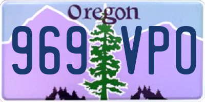 OR license plate 969VPO