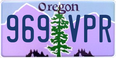 OR license plate 969VPR