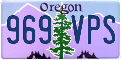OR license plate 969VPS
