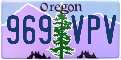 OR license plate 969VPV
