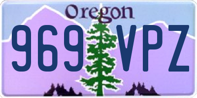 OR license plate 969VPZ