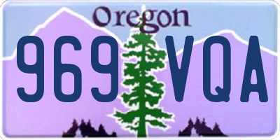 OR license plate 969VQA