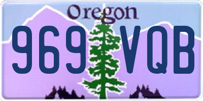 OR license plate 969VQB