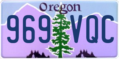OR license plate 969VQC