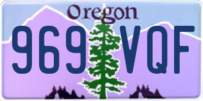 OR license plate 969VQF