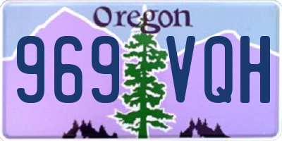 OR license plate 969VQH