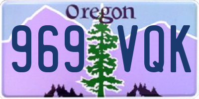 OR license plate 969VQK