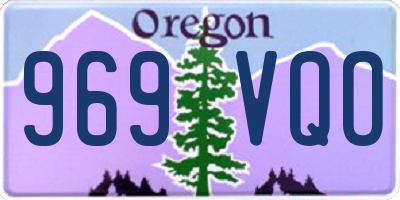 OR license plate 969VQO