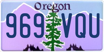OR license plate 969VQU