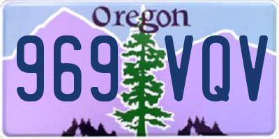 OR license plate 969VQV