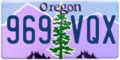 OR license plate 969VQX
