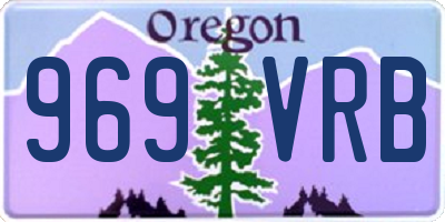 OR license plate 969VRB