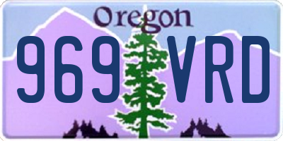OR license plate 969VRD
