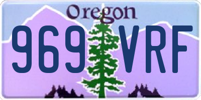OR license plate 969VRF