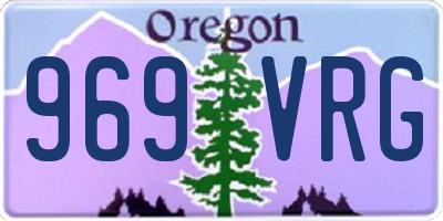 OR license plate 969VRG