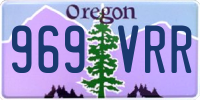 OR license plate 969VRR