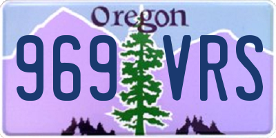 OR license plate 969VRS