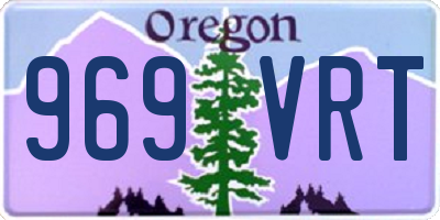 OR license plate 969VRT