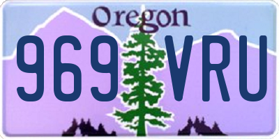OR license plate 969VRU