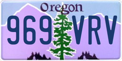 OR license plate 969VRV