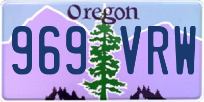 OR license plate 969VRW