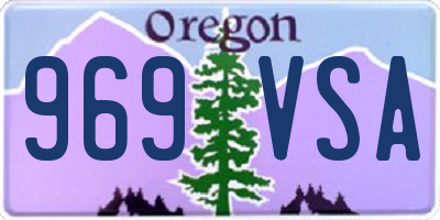 OR license plate 969VSA