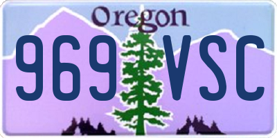 OR license plate 969VSC