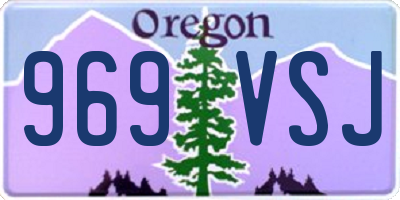 OR license plate 969VSJ