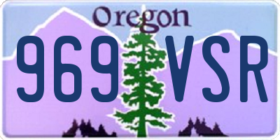 OR license plate 969VSR