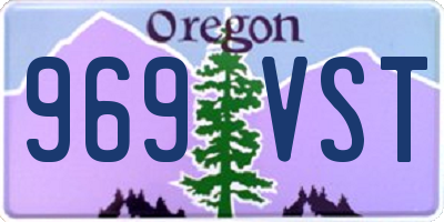 OR license plate 969VST