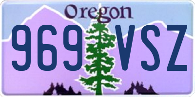 OR license plate 969VSZ