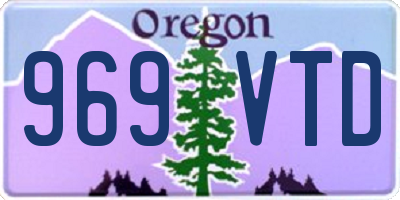 OR license plate 969VTD