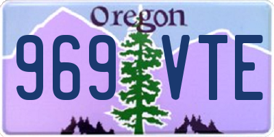OR license plate 969VTE