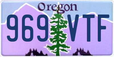 OR license plate 969VTF