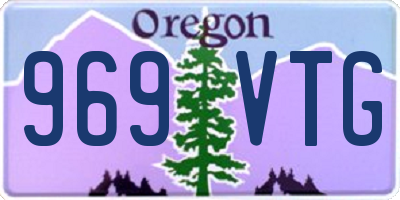 OR license plate 969VTG