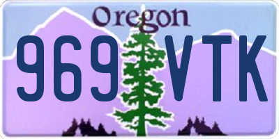 OR license plate 969VTK