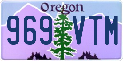 OR license plate 969VTM