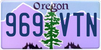 OR license plate 969VTN