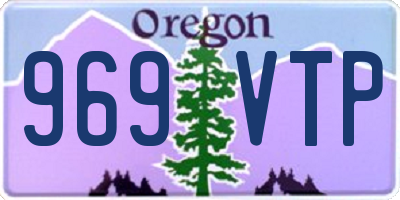 OR license plate 969VTP