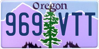 OR license plate 969VTT