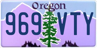 OR license plate 969VTY