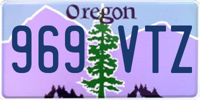 OR license plate 969VTZ